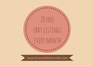 20 free eBay listings a month