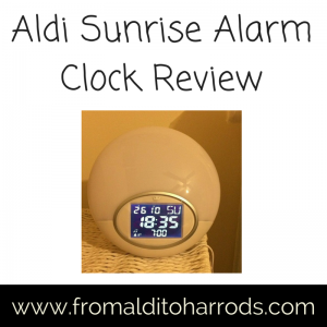 Aldi Sunrise Alarm Clock Review