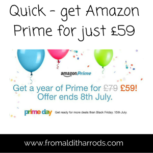 Amazon Prime for just £59 – act quickly