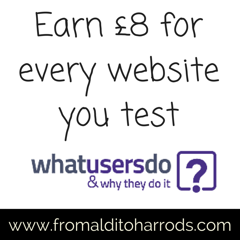 Earn £8 testing websites