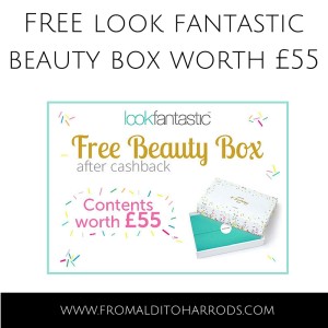 FREEBIE ALERT – FREE Look Fantastic Beauty Box worth £55