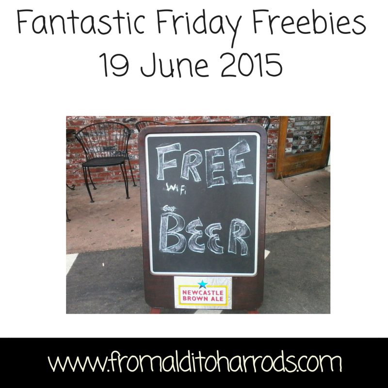 Fantastic Friday Freebies - 19 June 2015
