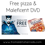 FREE pizza & Maleficent on DVD