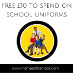 Free £10 to spend on school uniforms
