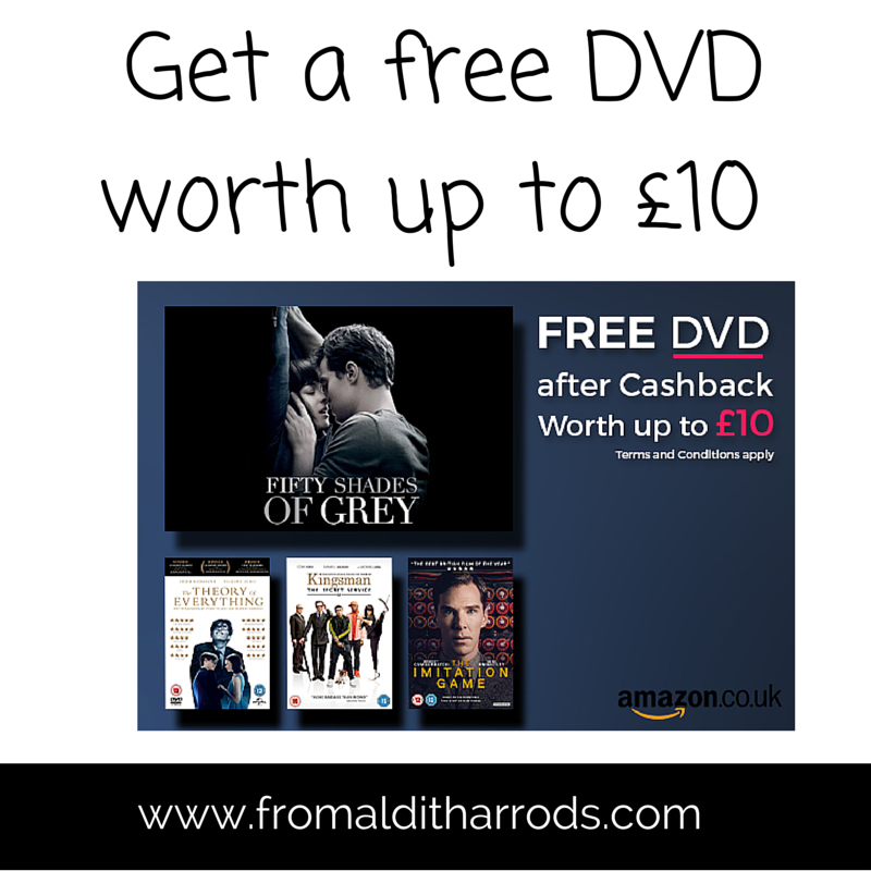 Get a free DVD worth up to £10 with Topcashback