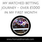My Matched Betting Journey – One month in