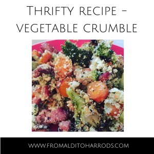 Vegetable crumble recipe