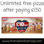 Unlimited pizza for just £1.50