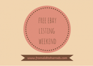 Free eBay listing – 1st & 2nd Feb 2014